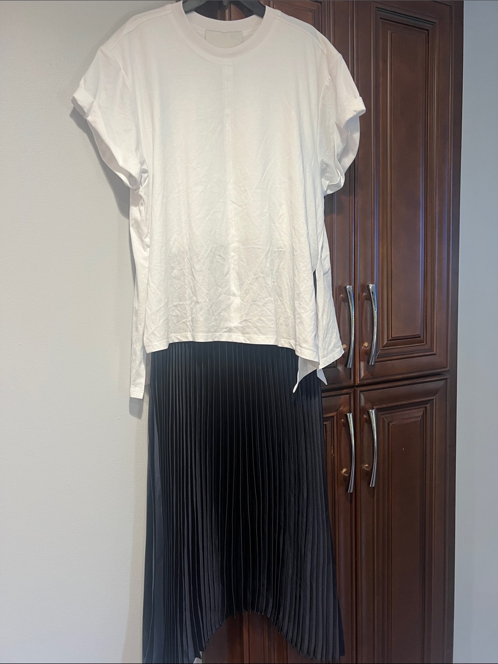 3.1 Phillip Lim Black Pleated Midi Skirt